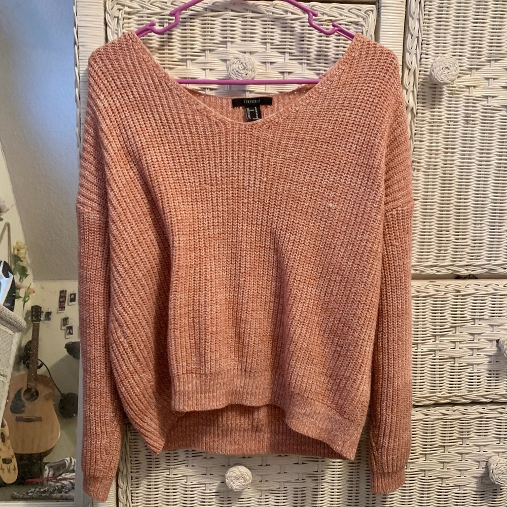 pink sweater